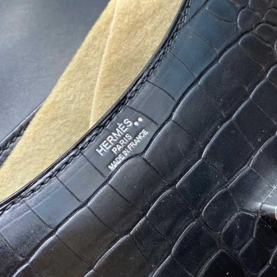 wholesale quality hermes constance 19 matte niloticus crocodile 89 noir phw